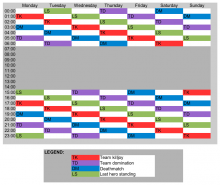 Event schedule in L2Vanir.