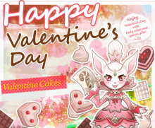 Valentine cakes event